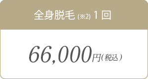 全身脱毛1回